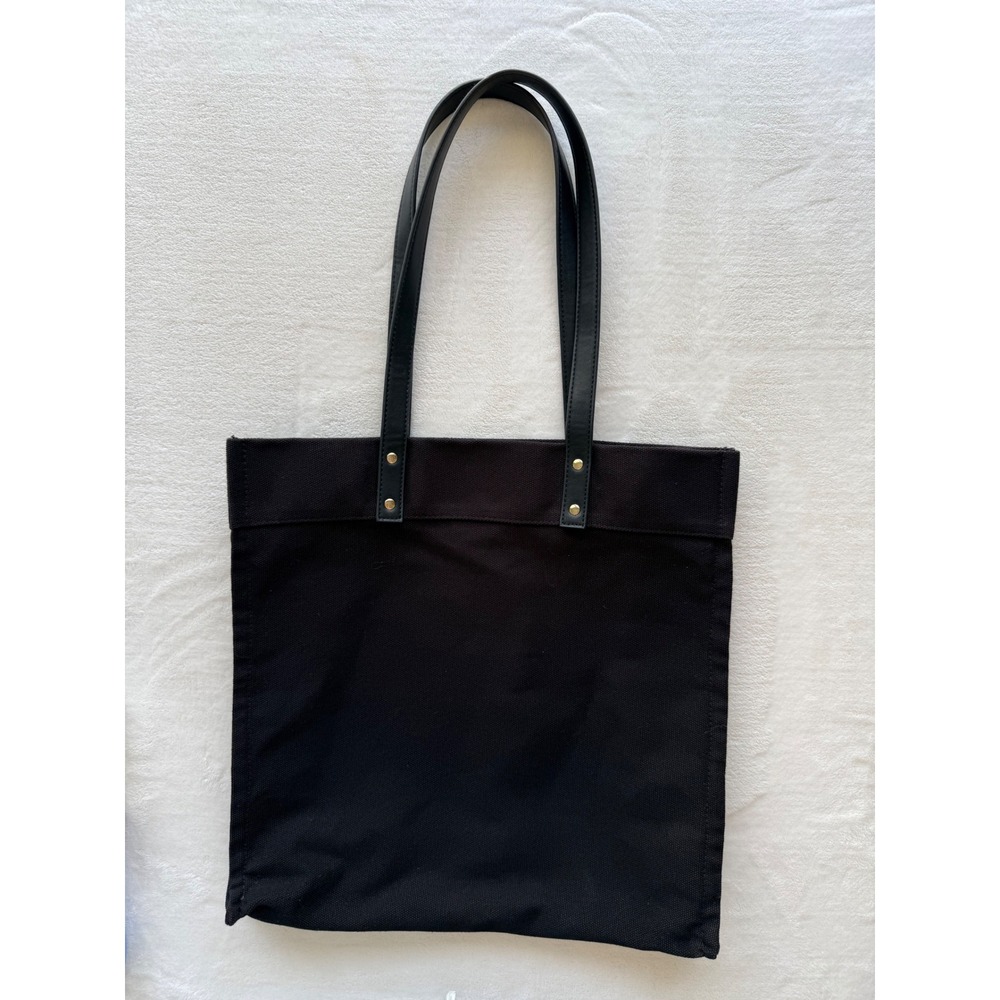 Ralph Lauren Women's Tote Bag Black Canvas Shoulder Bag Handbag Purse - Picture 3 of 16